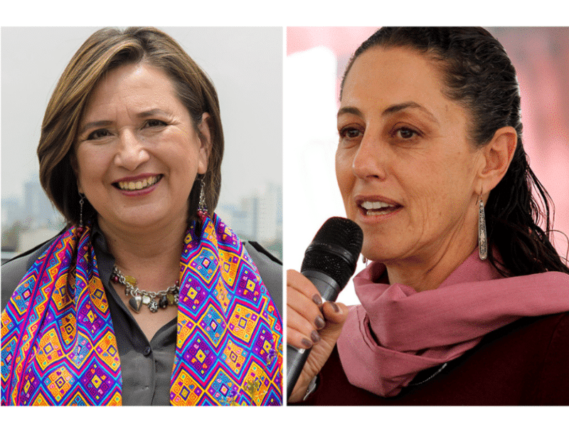 two photos of women side by side