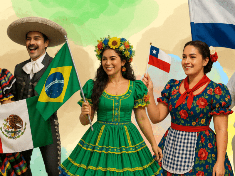 collage of people in traditional clothes