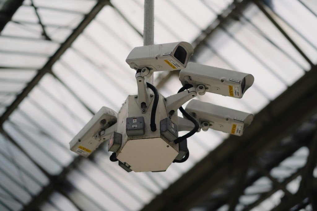 security cameras in building