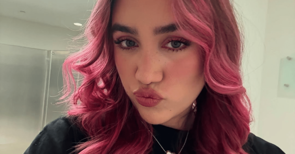 woman taking a selfie