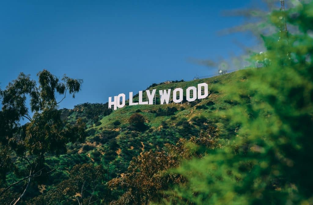 photo of hollywood sign on hill