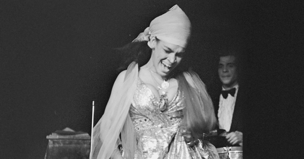 woman performing on stage