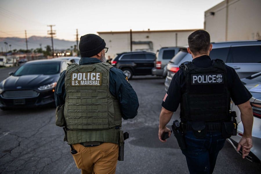 marshals walking together
