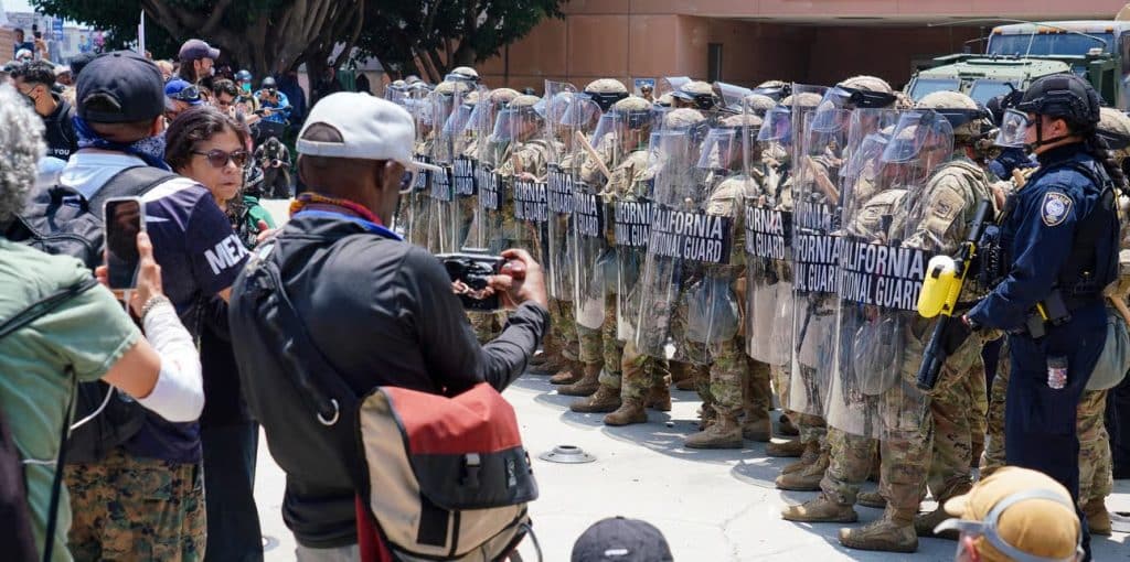 guards standing in line