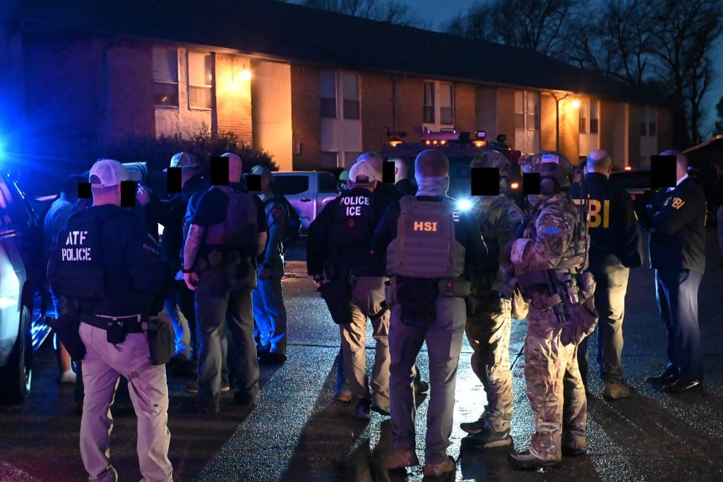 officers gathered together