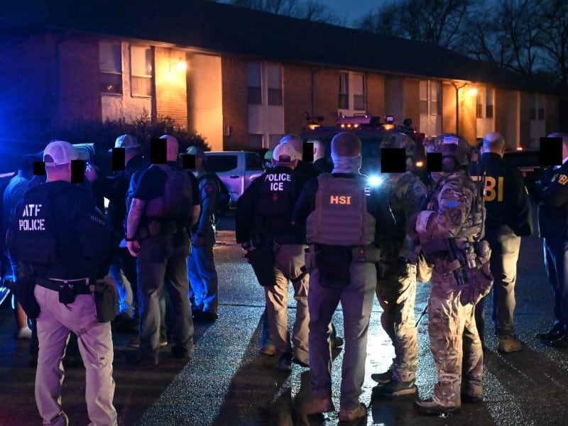 officers gathered together