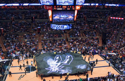 basketball game crowd
