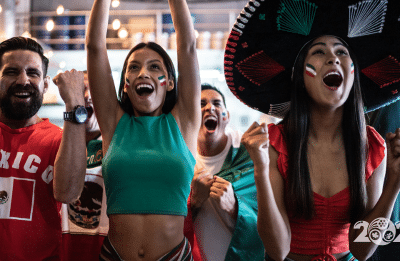 mexico soccer fans celebrating a goal