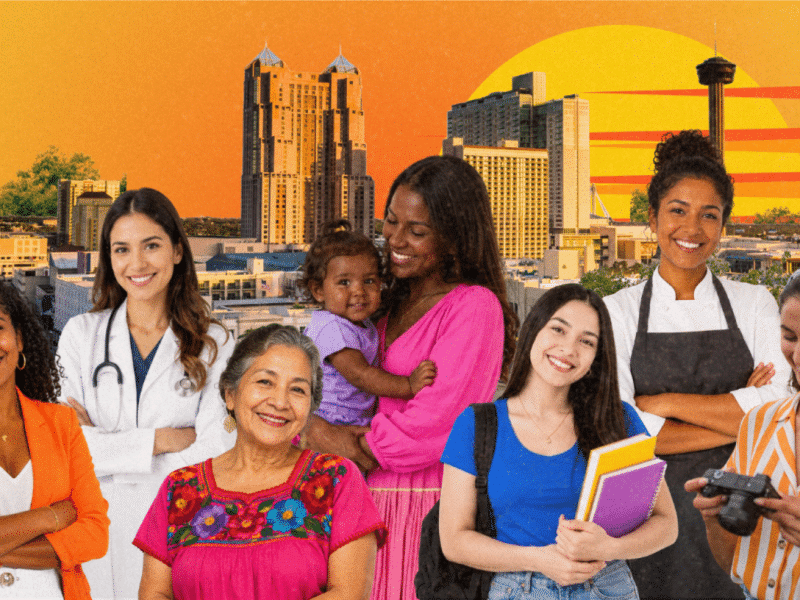 collage of latina women